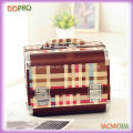 Warm Check Prnting Medium Size Combination Lock Cosmetic Case (SACMC031)